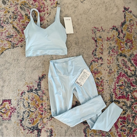NWT $98 Lululemon Align™ High-Rise Pant 25" in Powder Blue Leggings - Picture 11 of 11